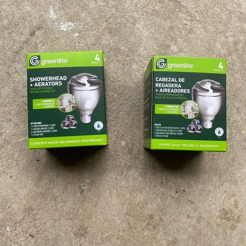 Greenlite Showerhead and Aerators Kit - 2/$6